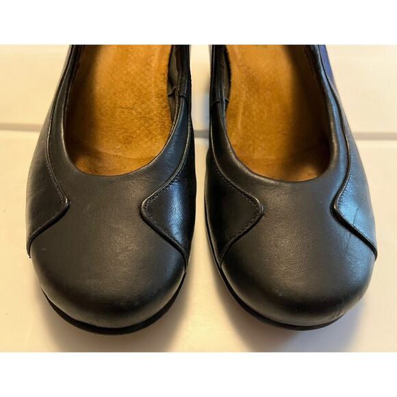 Naot Dashing Mary Jane Shoes Women’s Sz 8 Black Leather Comfort Heel Pump Career - Picture 5 of 11